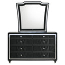  Coaster Furniture Lorient 223163M 8-drawer LED Dresser with Mirror - Black IMAGE 7