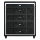  Coaster Furniture Lorient 223165 5-drawer LED Chest - Black IMAGE 8