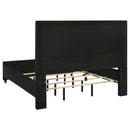 Coaster Furniture Ravenne 223191KW Velvet Upholstered California King LED Panel Bed - Black IMAGE 5