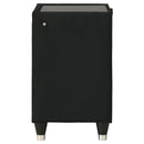  Coaster Furniture Ravenne 223192 2-drawer Velvet Upholstered LED Nightstand with USB - Black IMAGE 14