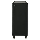  Coaster Furniture Ravenne 223193 8-drawer Velvet Upholstered LED Dresser Cabinet - Black IMAGE 13