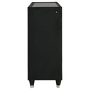  Coaster Furniture Ravenne 223193 8-drawer Velvet Upholstered LED Dresser Cabinet - Black IMAGE 9