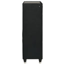  Coaster Furniture Ravenne 223195 5-drawer Velvet Upholstered LED Chest - Black IMAGE 12