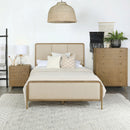  Coaster Furniture Arini 224301KWCRM 56-inch California King Panel Bed - Cream/Sand Wash IMAGE 3