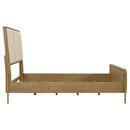  Coaster Furniture Arini 224301QCRM 56-inch Queen Panel Bed - Cream/Sand Wash IMAGE 5