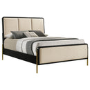  Coaster Furniture Arini 224331QCRM 56-inch Queen Panel Bed - Cream/Black IMAGE 8