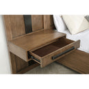  Coaster Furniture Terrace 224907 2-piece Wall Panel with Nightstand Set - Ash Brown IMAGE 3