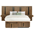  Coaster Furniture Terrace 224907 2-piece Wall Panel with Nightstand Set - Ash Brown IMAGE 7