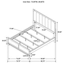  Coaster Furniture Gran 224930KW Park 59-inch California King Panel Bed - Dark Cocoa IMAGE 9