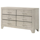  Coaster Furniture Trenton 225063 6-drawer Bedroom Dresser - Rustic Cream IMAGE 10