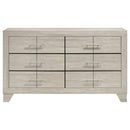 Coaster Furniture Trenton 225063 6-drawer Bedroom Dresser - Rustic Cream IMAGE 7