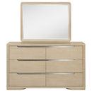  Coaster Furniture Ladera 225083M 6-drawer Bedroom Dresser and Mirror - Light Elm IMAGE 8