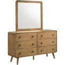  Coaster Furniture Robyn 225093M 6-drawer Bedroom Dresser and Mirror - Light Ash IMAGE 1