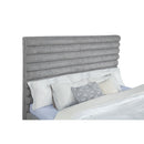  Coaster Furniture Patricia 300719KE 58-inch Boucle Upholstered Eastern King Bed - Grey IMAGE 4