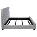  Coaster Furniture Patricia 300719KE 58-inch Boucle Upholstered Eastern King Bed - Grey IMAGE 7