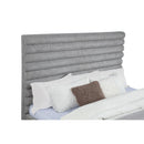  Coaster Furniture Patricia 300719KW 58-inch Boucle Upholstered California King Bed - Grey IMAGE 4