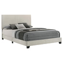  Coaster Furniture Dorian 300852Q Fabric Upholstered Queen Panel Bed - Cream IMAGE 3