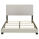  Coaster Furniture Dorian 300852Q Fabric Upholstered Queen Panel Bed - Cream IMAGE 5