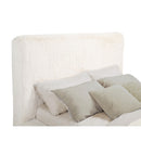  Coaster Furniture Rebecca 306141KE Faux Fur Upholstered Eastern King Bed - Cream IMAGE 7