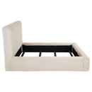  Coaster Furniture Rebecca 306141KW Faux Fur Upholstered California King Bed - Cream IMAGE 7