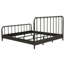  Coaster Furniture Rocco 310035KE All Wood Water Pipe Open Frame Eastern King Bed - Dark Bronze IMAGE 6