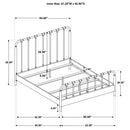  Coaster Furniture Rocco 310035Q All Wood Water Pipe Open Frame Queen Bed - Dark Bronze IMAGE 9