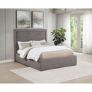  Coaster Furniture Lawson 315835MF 54-inch Upholstered Full Panel Platform Bed - Mushroom IMAGE 2