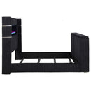  Coaster Furniture Tisdall 315868BLKKW California King Flame Visualizer TV Bed - Black IMAGE 7