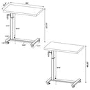  Coaster Furniture Westpark 315886 Height Adjustable Mobile Bedroom C-Table - Dark Pine IMAGE 14