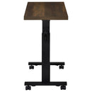  Coaster Furniture Westpark 315886 Height Adjustable Mobile Bedroom C-Table - Dark Pine IMAGE 6