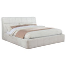 Coaster Furniture Nollet 315917CRMKE 48-inch Upholstered Eastern King Platform Bed - Cream IMAGE 9