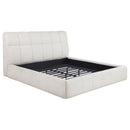  Coaster Furniture Nollet 315917CRMKW 48-inch Upholstered California King Platform Bed - Cream IMAGE 1
