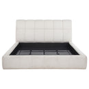  Coaster Furniture Nollet 315917CRMKW 48-inch Upholstered California King Platform Bed - Cream IMAGE 4