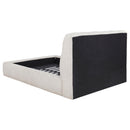 Coaster Furniture Nollet 315917CRMQ 48-inch Upholstered Queen Panel Platform Bed - Cream IMAGE 4