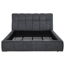  Coaster Furniture Nollet 315917GRYKE 48-inch Upholstered Eastern King Platform Bed - Grey IMAGE 4