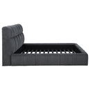  Coaster Furniture Nollet 315917GRYKE 48-inch Upholstered Eastern King Platform Bed - Grey IMAGE 7