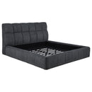  Coaster Furniture Nollet 315917GRYKW 48-inch Upholstered California King Platform Bed - Grey IMAGE 3