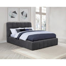  Coaster Furniture Nollet 315917GRYQ 48-inch Upholstered Queen Panel Platform Bed - Grey IMAGE 2