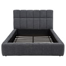  Coaster Furniture Nollet 315917GRYQ 48-inch Upholstered Queen Panel Platform Bed - Grey IMAGE 5