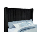  Coaster Furniture Centergrove 315945KW Upholstered California King Wingback TV Bed - Black IMAGE 2