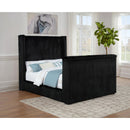  Coaster Furniture Centergrove 315945Q Upholstered Queen Wingback TV Bed - Black IMAGE 6