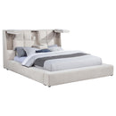  Coaster Furniture Dreux 315948CRMKW Upholstered California King Panel Platform Bed - Cream IMAGE 1