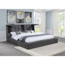 Coaster Furniture Dreux 315948GRYKE Upholstered Eastern King Panel Platform Bed - Grey IMAGE 9