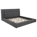  Coaster Furniture Dreux 315948GRYQ Upholstered Queen Panel Platform Bed - Grey IMAGE 2