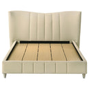  Coaster Furniture Evelyn 315956Q Upholstered Queen Panel Platform Bed - Ivory IMAGE 2