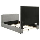  Coaster Furniture Tara 315994Q 61-inch Upholstered Queen Panel TV Bed - Grey IMAGE 9