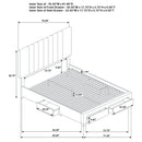  Coaster Furniture Wheatland 316010KE 4-drawer Upholstered Eastern King Storage Bed - Brown IMAGE 11