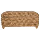  Coaster Furniture Laughton 500215NTL Hand-Woven Banana Leaf Storage Bench - Natural IMAGE 1