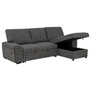  Coaster Furniture Demko 500355 Sleeper Sectional Sofa with Speaker and Storage Chaise - Granite IMAGE 12