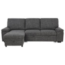  Coaster Furniture Demko 500355 Sleeper Sectional Sofa with Speaker and Storage Chaise - Granite IMAGE 18